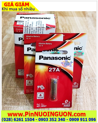 COMBO 1hộp 5vỉ 1viên Pin Remote 12v Panasonic A27 27A MN27 27AE LR27 _Giá chỉ 139.000đ/HỘP